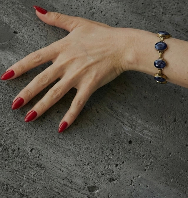 Blue Corundum Bracelet