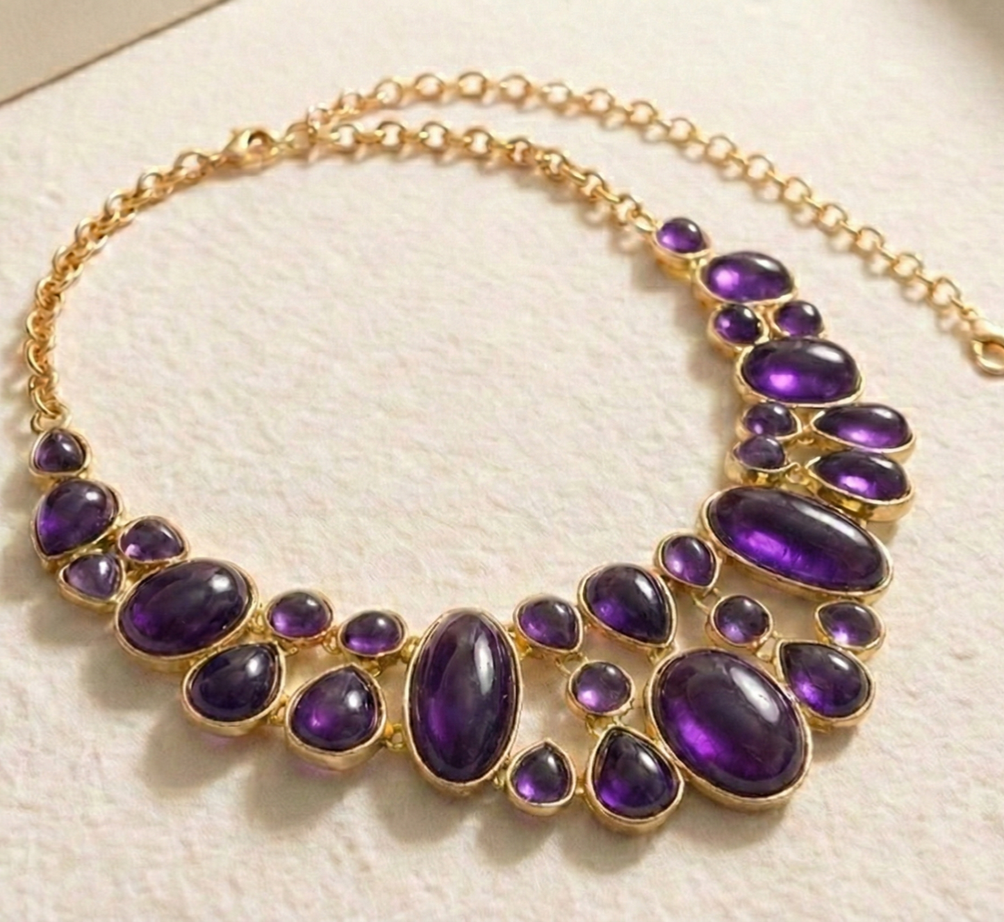 Amethyst Statement Necklace