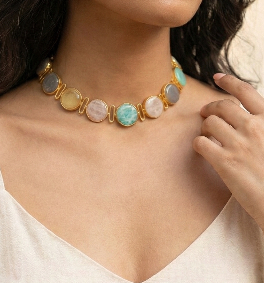 Multi Stone Choker