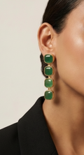 Green Onyx Danglers