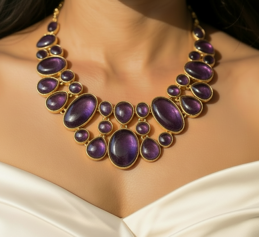 Amethyst Statement Necklace
