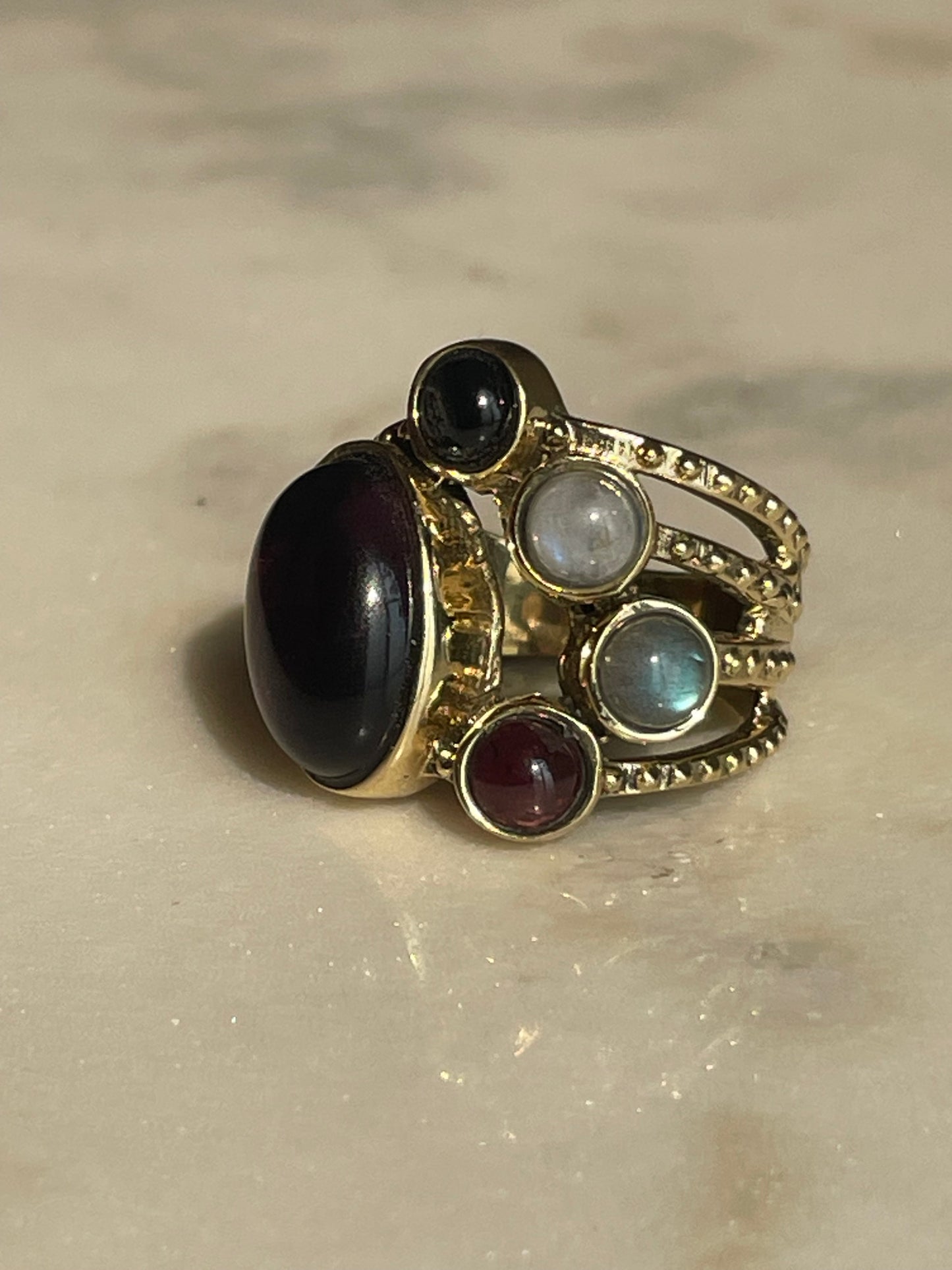 Multi Stone Statement Ring