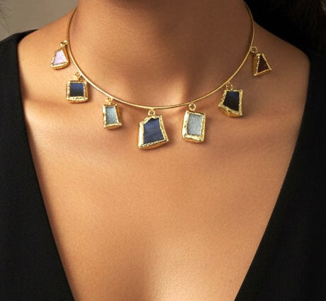 Multi Stone Choker - Design 2