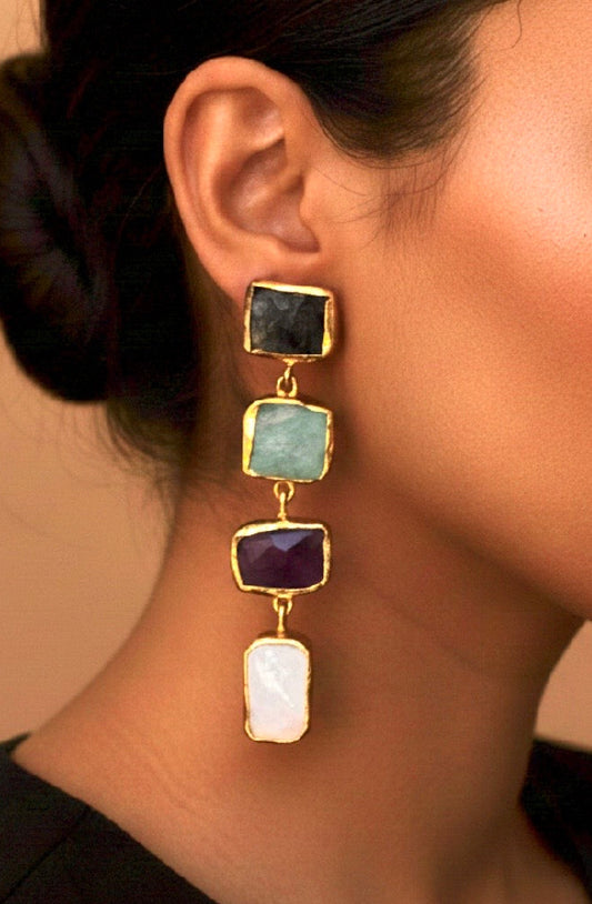 Multi Stone Danglers - Design 3