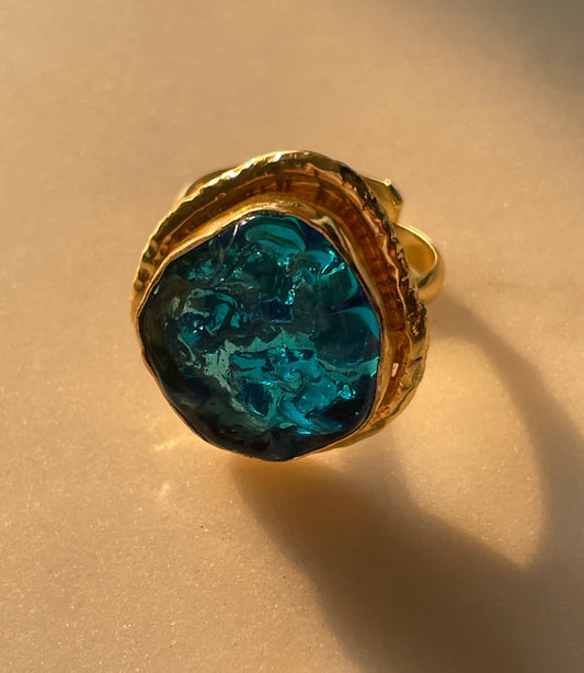 Large Druzy Statement Ring