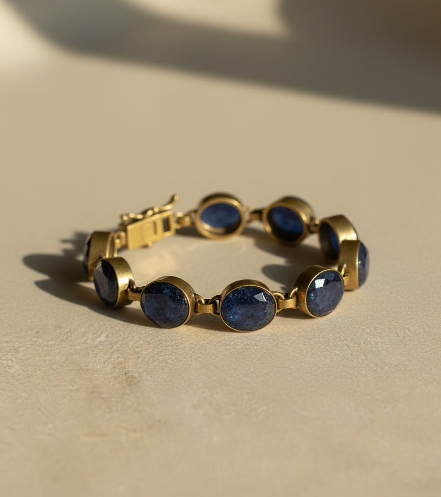 Blue Corundum Bracelet