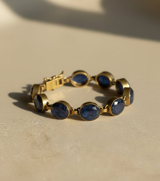 Blue Corundum Bracelet