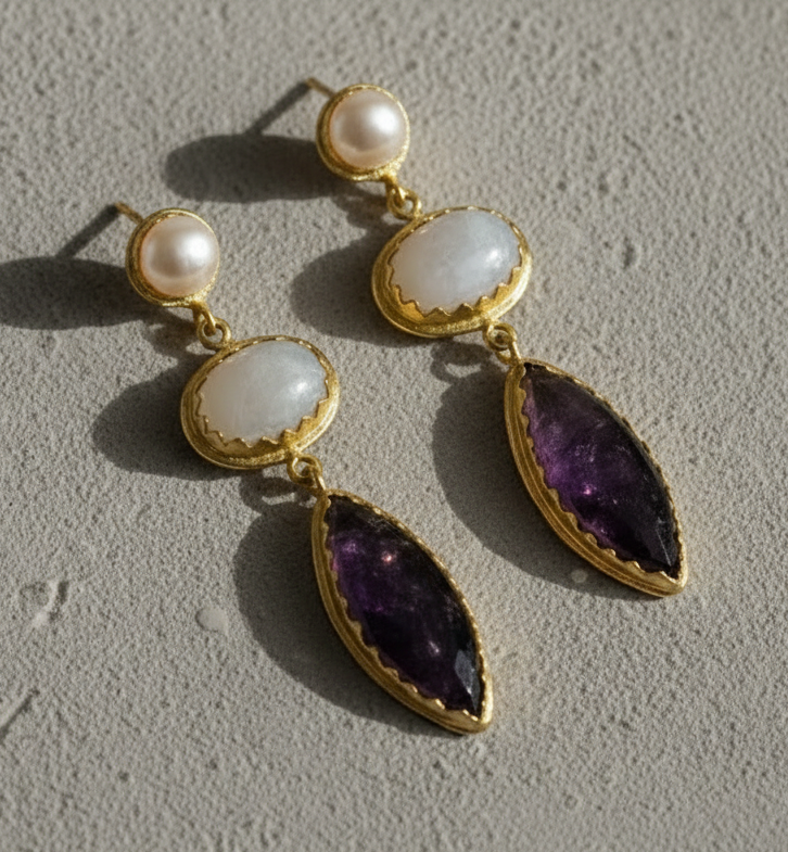Multi Stone Danglers -Design 2