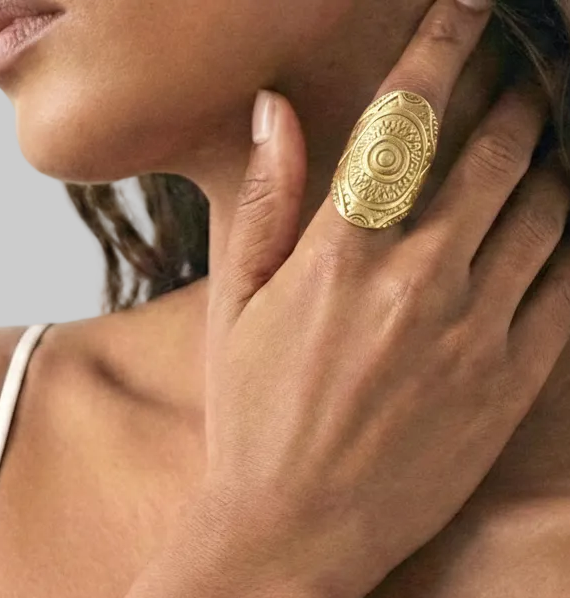 Antique Gold Statement Ring