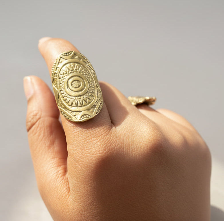 Antique Gold Statement Ring