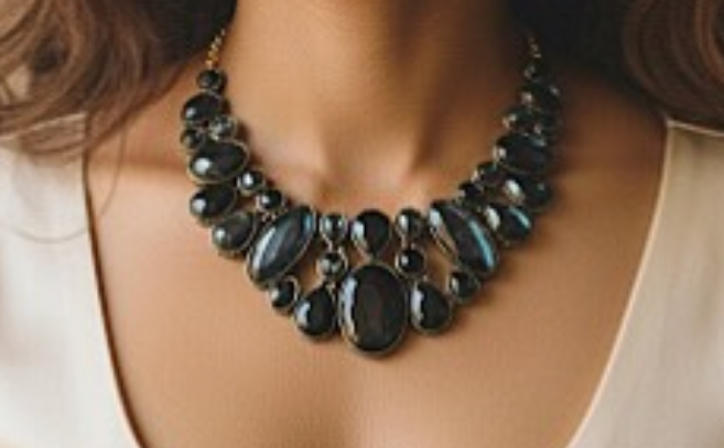 Labrodite statement necklace