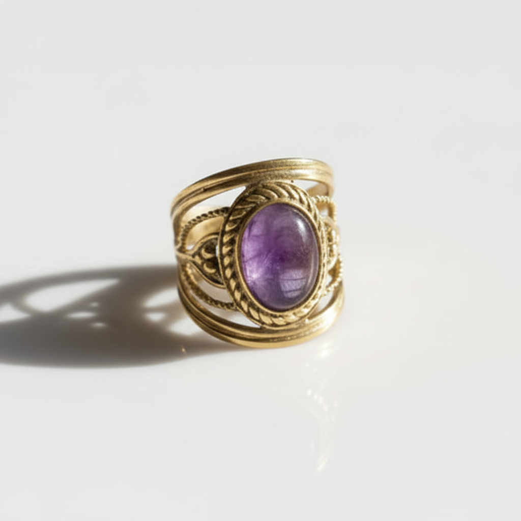 Amethyst Statement Ring