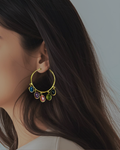 Multi Stone Hoops