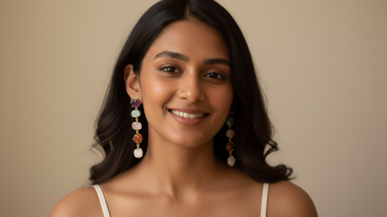 Multi Stone Danglers