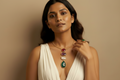 Multi Stone Hasli Necklace - 2